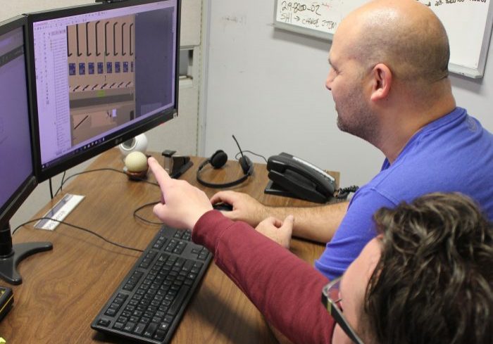 Nautel draftsperson Kyle Oickle.