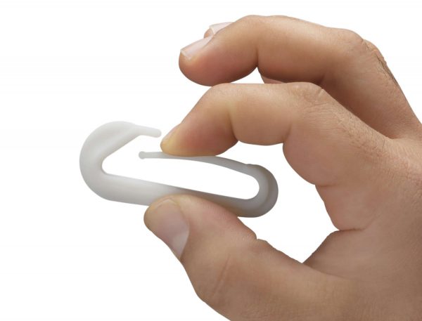 Simulated polypropylene clip